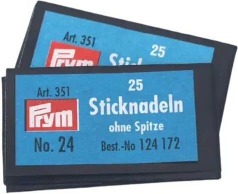 Ace Argintii de Broderie Fără Vârfuri 25 Bucăți 37 Mm X 0,8 Mm Mărimea 24 Prym