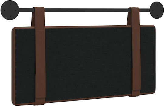 vidaXL Leather Brown Bed Headboard Cushion 80x40cm