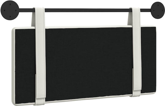 vidaXL Back Cushion for Bed Headboard with White Leather 80x40cm