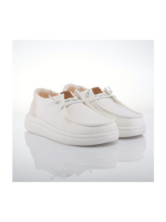Wendy Rise Chambray Дамски Мокасини в Бял Цвят