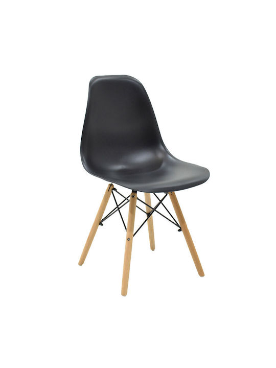 Alta Stühle Speisesaal Black-natural 1Stück 46x50x82cm
