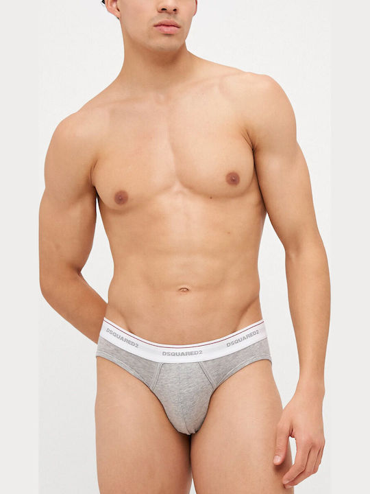 Dsquared2 Boxeri Pentru Bărbați White/Grey/Black 3Pack