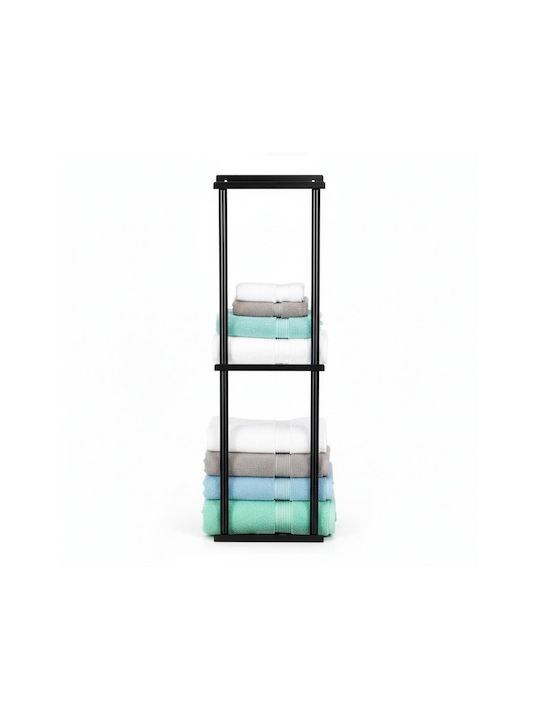 Wall-Mounted with Screws 25x16cm Black