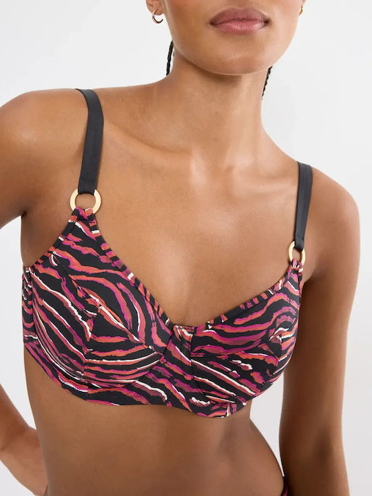 Summer Bikini-Set Schwarz Gemustert