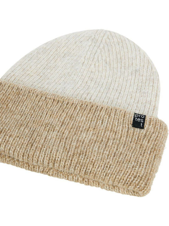 Beanie Women's Knitted Beanie in White Colour