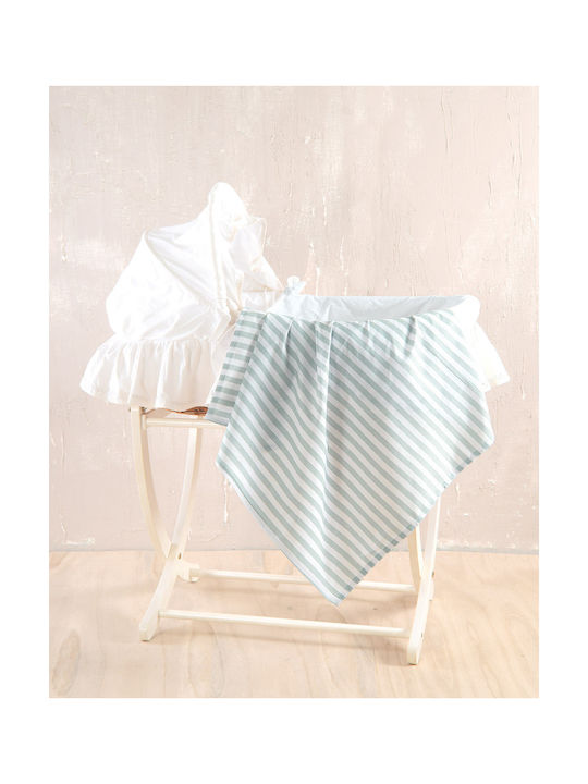 Rythmos Set Baby Bettlaken Für Krippe Baumwolle Grüne 3 Stück