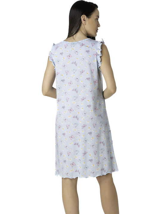Relax Lingerie Maternity and Breastfeeding Nightgown Blue