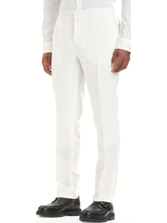 Henry Summer Men's Suit with Vest with Slim Fit White