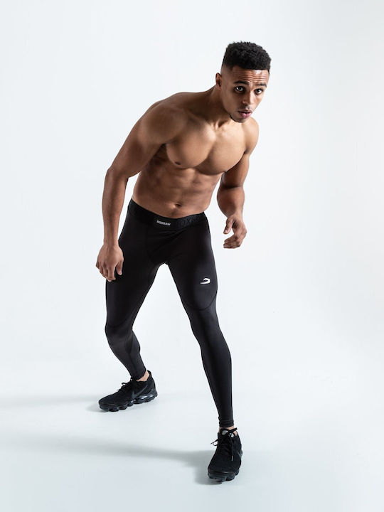 Boxraw Long Men's Martial Arts Leggings Black