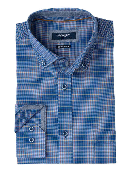 Visconti Cotton Shirt Blue