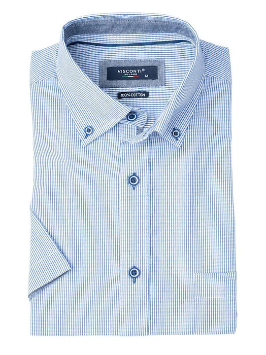 Visconti Cotton Shirt Blue