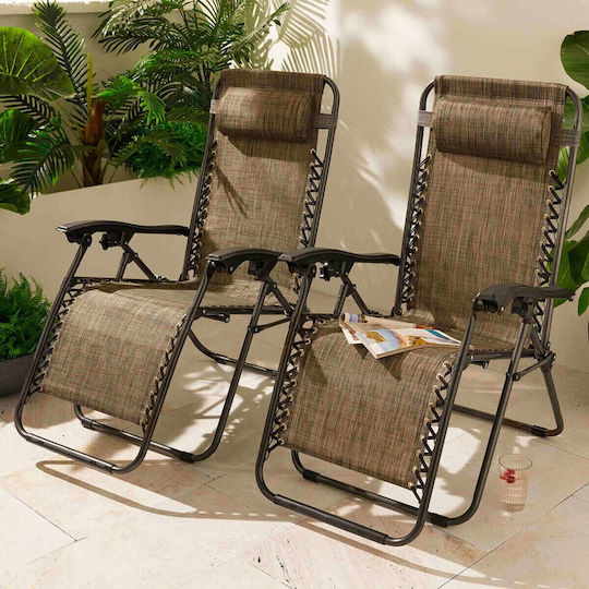 Rila Crafts Strandstühle Grau Wasserdicht