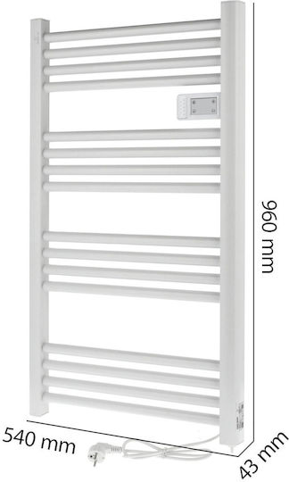 Mission Air Electric Towel Rail 500W 96x54cm White