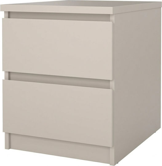 Wooden Beige Bedside Table 40.4x50x49.5cm Wooden Beige Bedside Table 40.4x50x49.5cm