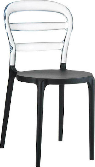 Καρέκλα Κουζίνας Bibi 42x50x85εκ. Black Καρέκλα Κουζίνας Bibi 42x50x85εκ. Black