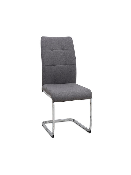 Laura Dining Room Fabric Chair Grey 42x58x98cm
