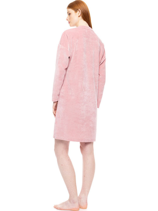 Pink Label Winter Women's Cotton Pajama Set Sand