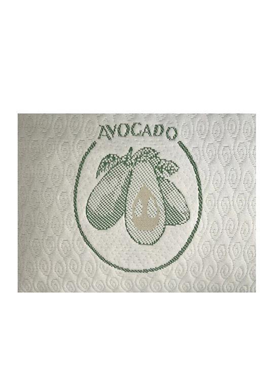 SteweHome Set of 8 Bed Pillows Avocado Lux Orthopedic with Zipper Washable Green 50x70cm