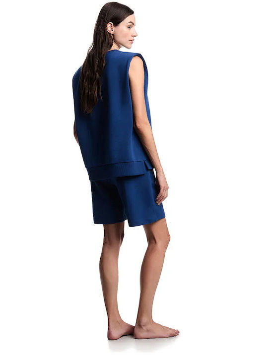 Damen Bermudas Ink Blau