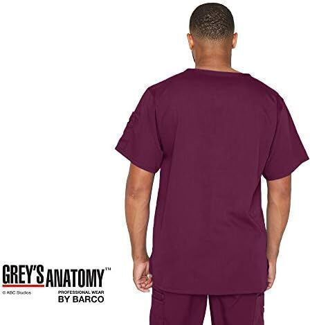 Barco Male Medical Blouse Burgundy