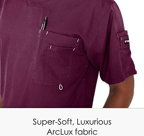 Barco Male Medical Blouse Burgundy