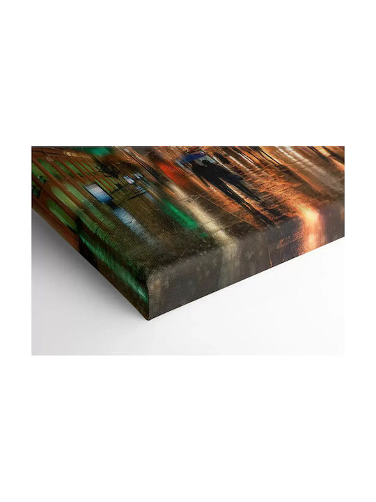 Πίνακας Καμβά Ζευγάρι Πόλη Knv444 45cm X 65cm