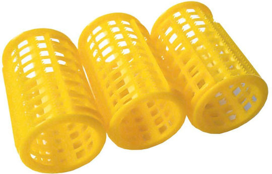 Plastic Hair Rollers Cold Wave Rods 36mm in Multicolour 3 Pieces