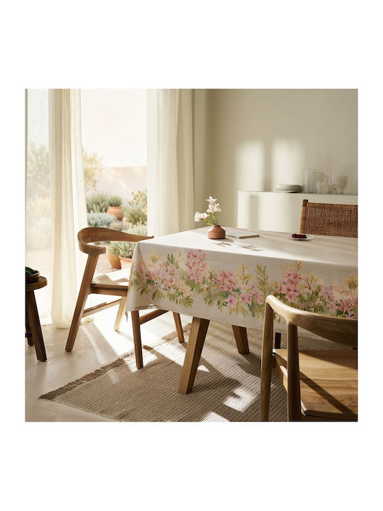 Gofis Home Stain Resistant Tablecloth Feaven 414 Ecru 140x260cm