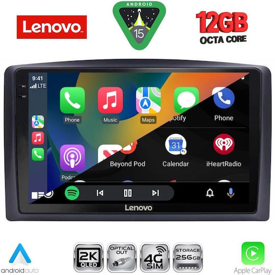 Lenovo Ηχοσύστημα Αυτοκινήτου για Mercedes-Benz Vito / Viano BMW X1 / X3 / X4 2015-2022 (Bluetooth/USB/WiFi/GPS/Apple-Carplay/Android-Auto) με Οθόνη Αφής 10"