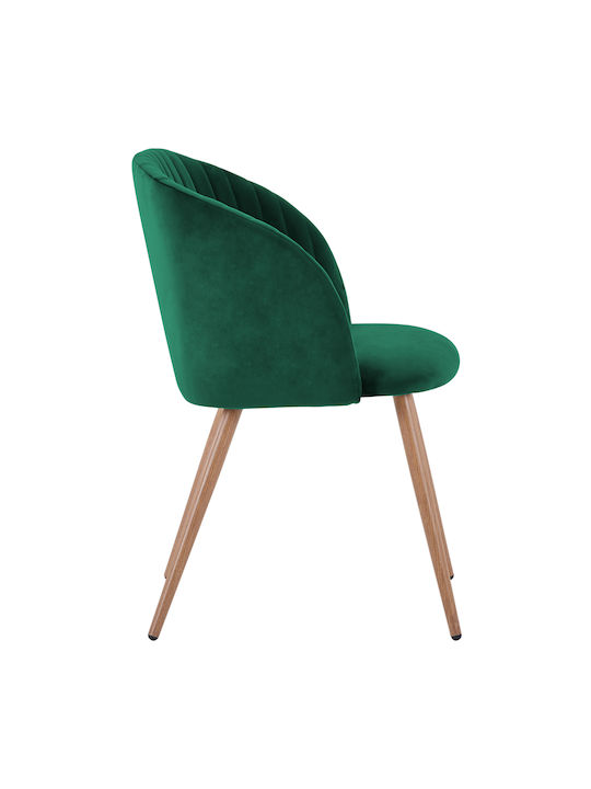 Leah Dining Room Velvet Armchair Cypress 51x58x81cm