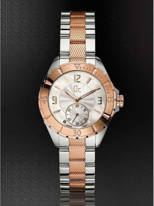 GC Watches A70003L1 Ρολόι Μπαταρίας με Μεταλλικό Μπρασελέ GC Watches A70003L1 Ρολόι Μπαταρίας με Μεταλλικό Μπρασελέ