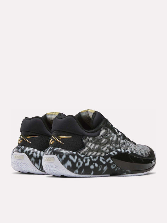 Engine A 26 + SE Cheetah Black White Low Basketball Shoes Black White Gold