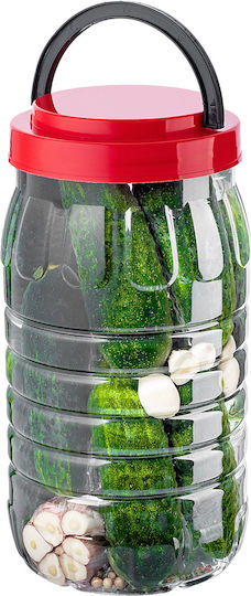 Kadax Pasta Jar with Plastic Lid Red 3000ml