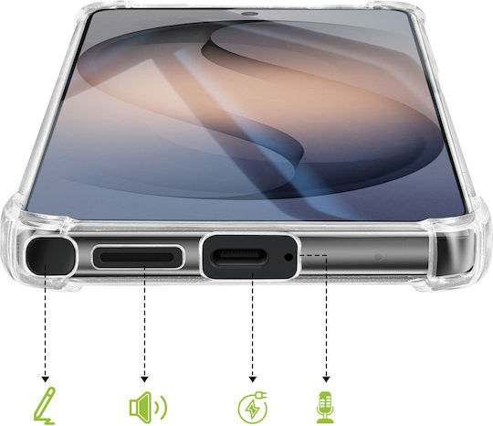 Mayaxess Силиконов Калъф За Galaxy S26 Ultra Подсилени Удароустойчиви Ъгли Прозрачен