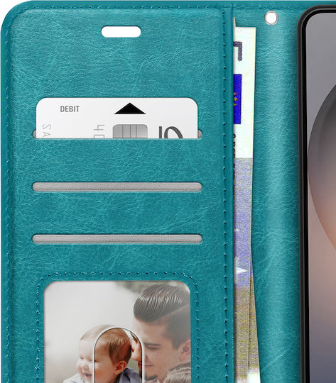 Mayaxess Brieftasche Hülle Galaxy S26 Lanyard Stand Funktion Türkis