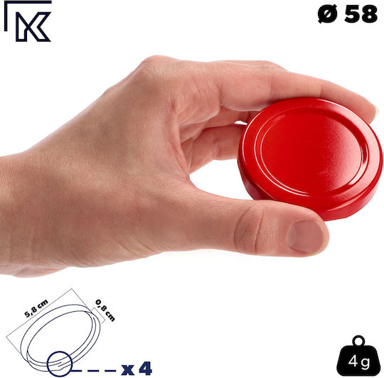 Jar Lids Caps Jars Lid Covers Lids Fi58 10pcs 4-clamp