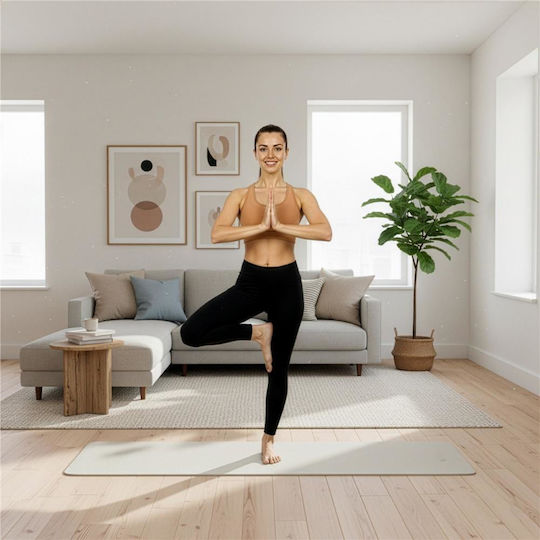 Exercise Mat Yoga Beige (183x61x1cm)