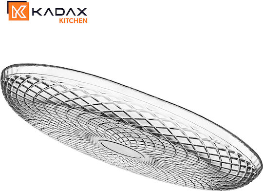 Kadax Glass Transparent Dessert Plate 30cm