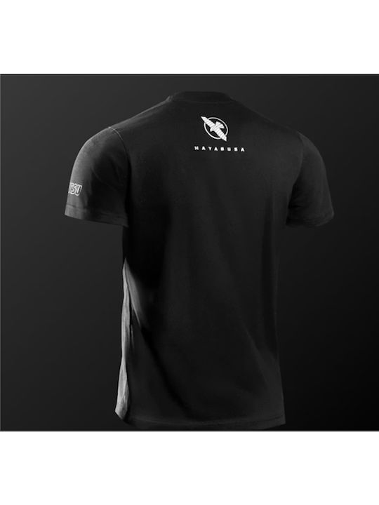 Hayabusa Men's Short Sleeve Shirt for MMA / Jiu-Jitsu Black