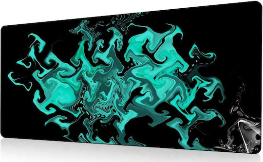 Professionelles Gaming-Mauspad Schwarz Türkis 90x40cm