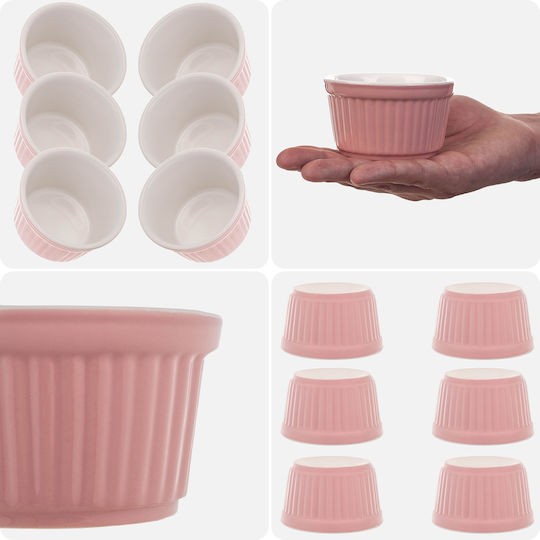 Kadax Formă Pentru Souffle Ceramică 9x9cm 6 Bucăți