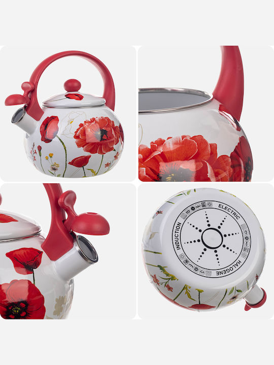 Kadax Кетъл Неръждаем Червен 2200ml