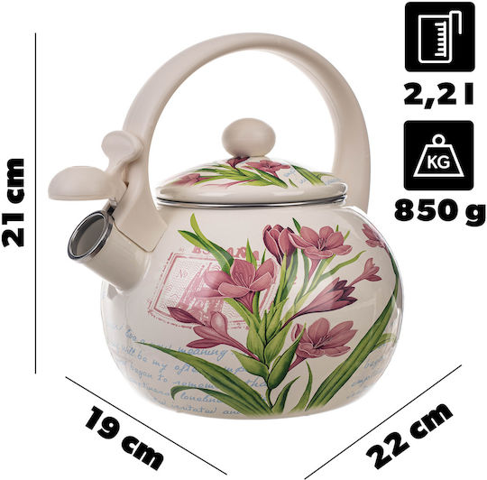Kadax Кетъл Неръждаем Сив 2200ml