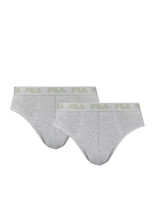 Herren Slips Grau 2er Pack