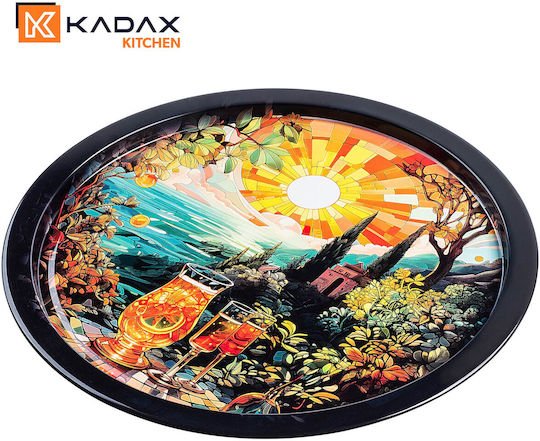 Kadax Metallischer Serviertablett 32,5x32,5cm