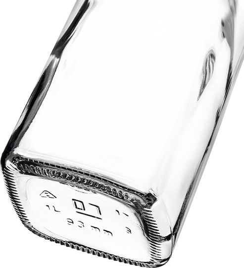 Kadax Glass Water Bottle With Transparent Clip 1000ml 5 Pieces