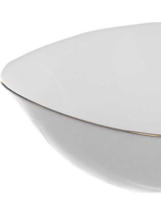 Kadax Bol Pentru Salate Din Sticlă Albă 15cm 3 Bucăți