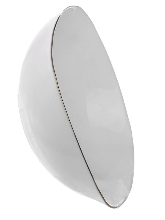 Kadax Salatschüssel Glas Weiß 15cm