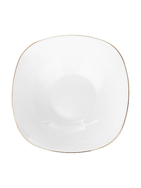 Kadax Salatschüssel Glas Weiß 15cm