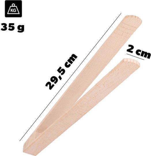 Kadax Λαβίδα Κρέατος Ξύλινη 29.5cm